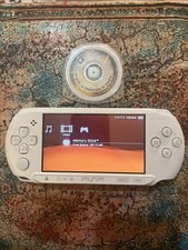 Sony PSP White Handheld Console E1004 And God Of War