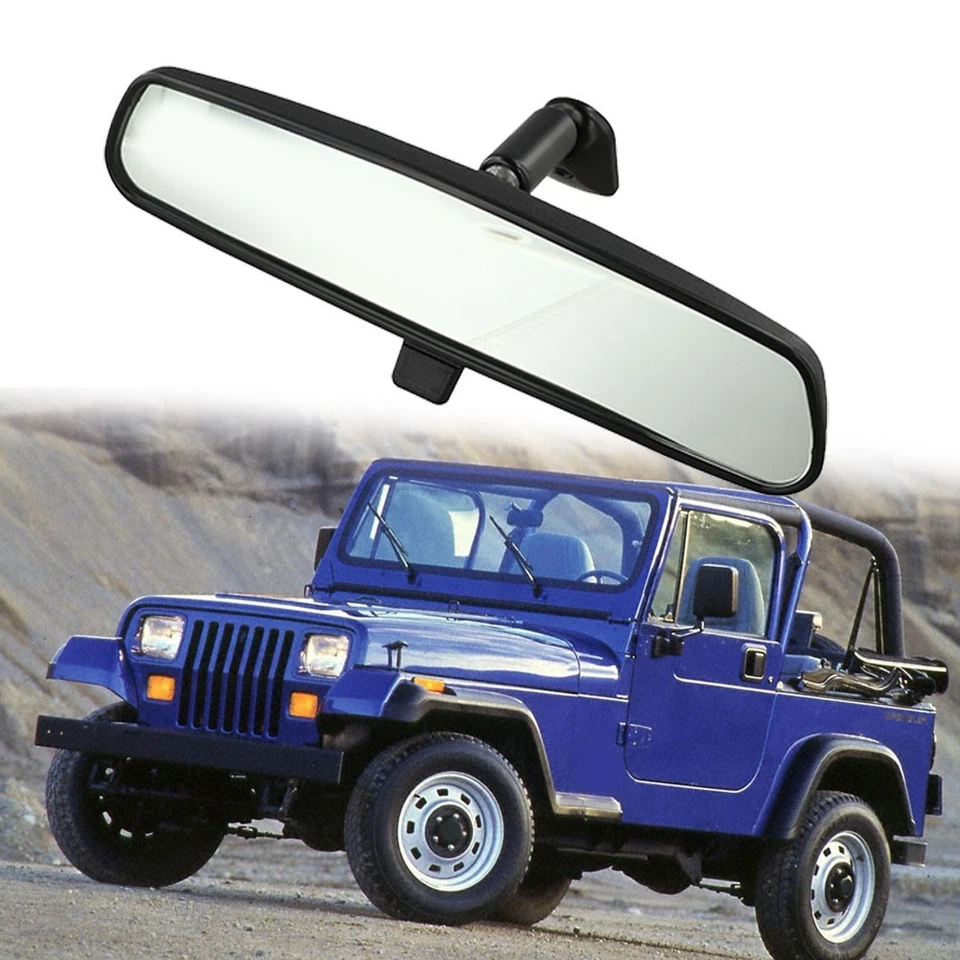 For Jeep For Wrangler Rear View Mirror for JK 2007 2012 Installation Ready - Image 2 of 4