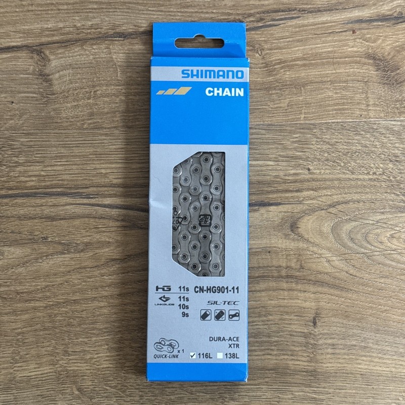 Shimano Dura-Ace, XTR, 11 Speed Chain  116 Links CN-HG901-11 Sil-Tec