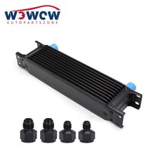 10 Row 10an Aluminium Engine Transmission Oil Cooler Kit With 6an 8an Adapter