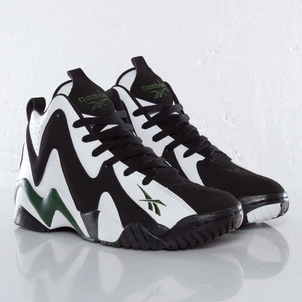 New REEBOK KAMIKAZE II 2 Green SuperSonics SHAWN KEMP Retro Mens Sneakers  Sz 9.5