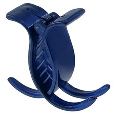 Paris CP2419 French Hair Clip for Women, 3 Teeth Ponytail Holder, Girls Blue