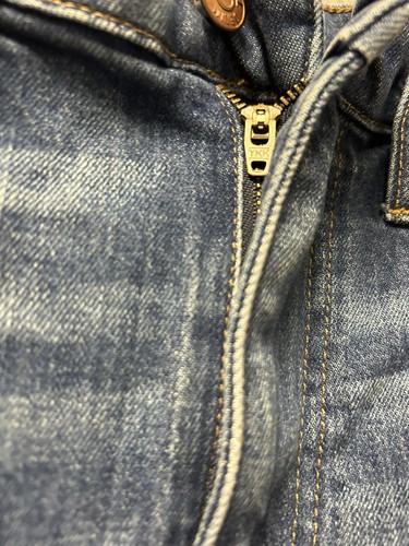 Madewell The High Rise Slim Boyjean Jeans Womens Sz 26 Medium Wash Blue Stretch - Picture 7 of 8