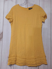 Lulu's Dress Ladies Medium Gold Shift Mini