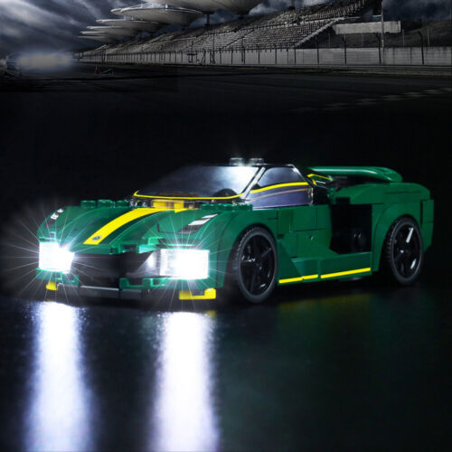LocoLee LED Light Kit for Lego 76907 Lotus Evija Speed Racing Car Lighting Set  - Afbeelding 1 van 10