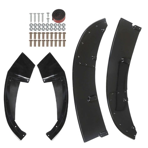 Kit de labios divisores de parachoques delantero traje ABS negro para BMW F32 F33 F36 2014-2020 - Imagen 2 de 17