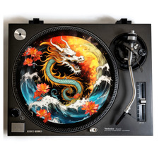 Japanese Dragon Wave Turntable Slipmat for Vinyl Records 12" DJ Slip Mat vinyls