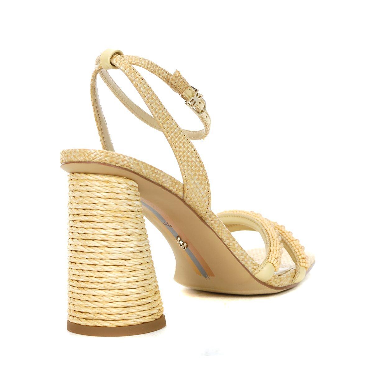 Sam Edelman Kia Beads Bleached Beechwood Block Heel sandals Sam Edelman Kia Beads Bleached Beechwood Block Heel sandals