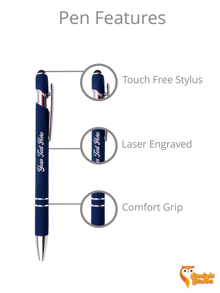 48 Count - Bulk Custom Pens - Laser Engraved Personalized Pens - Image 4 of 4