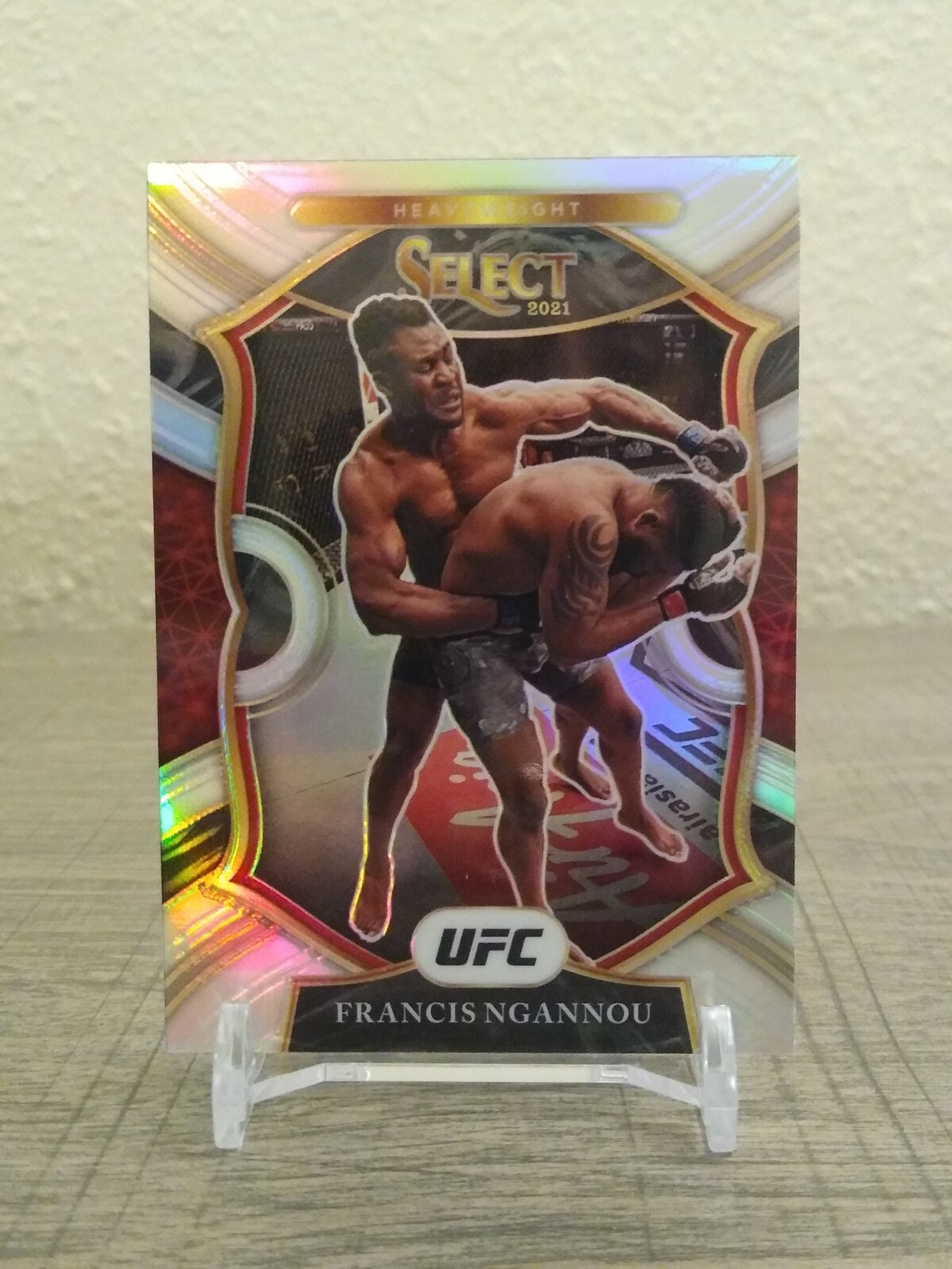 2021 Panini UFC Select FRANCIS NGANNOU Concourse Silver Prizm Refractor