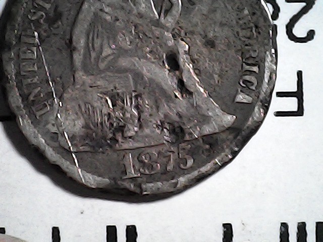 1875 Silver Dime