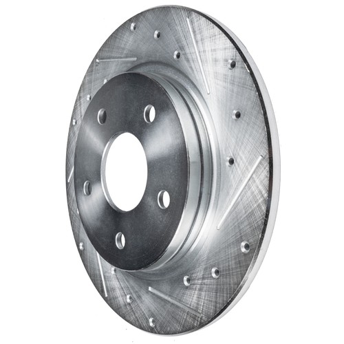 11.46 inch Rear DRILLED Brake Rotors Set for Nissan Altima Maxima Juke Sentra - Picture 5 of 8