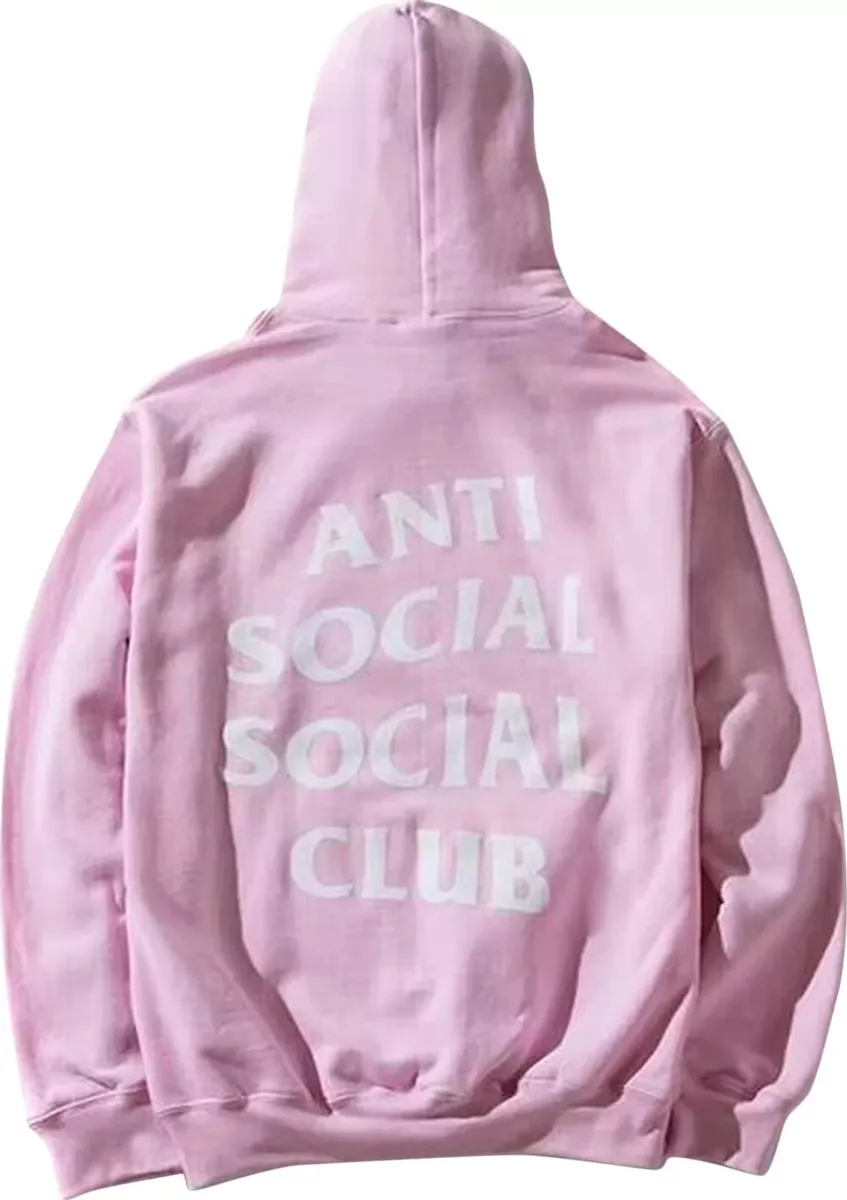 Anti Social Social Club Know You Better Hoodie Pink (ASW301) Men's