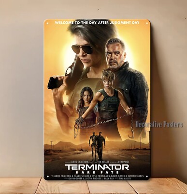 Plaque métal film terminator 30 X 20 CM | UK