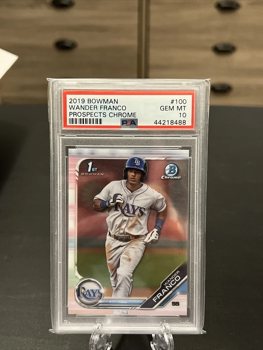 2019 Bowman Chrome Wander Franco 100 PSA 10 Tampa Bay Rays 1st