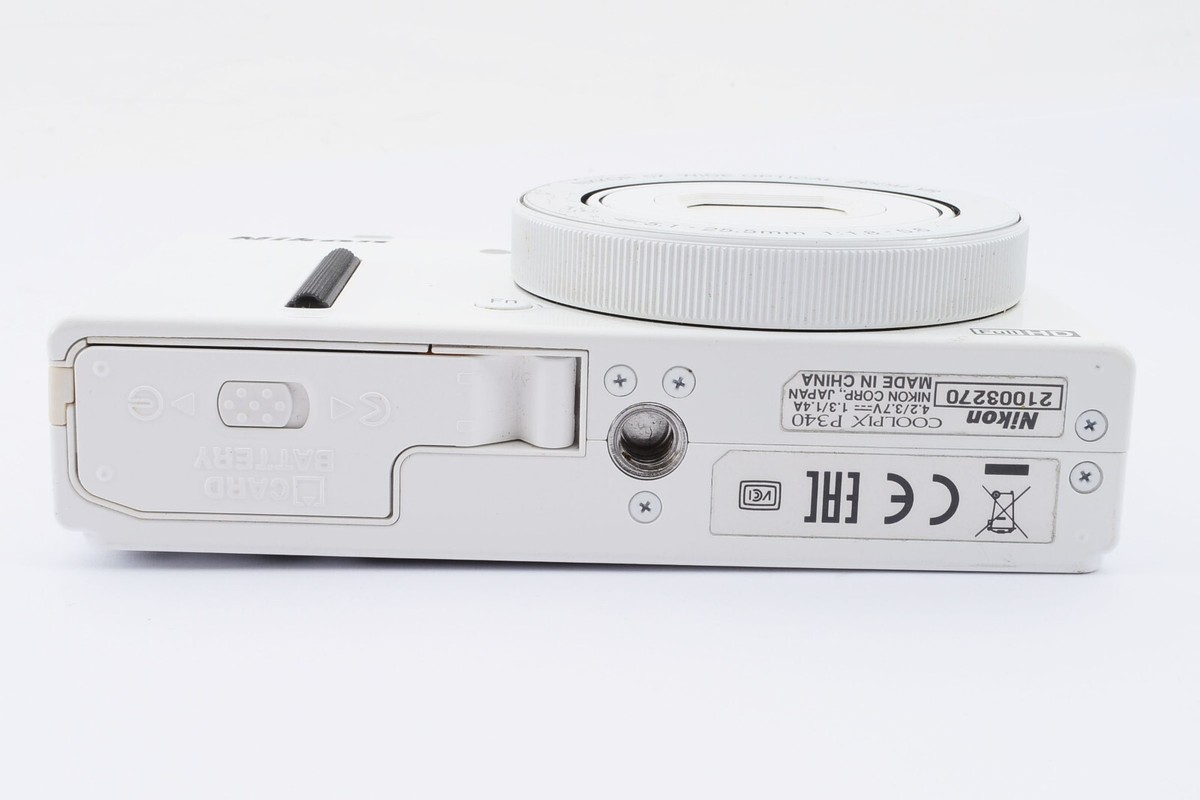 Nikon Coolpix P340 Compact Digital Camera White From Japan [Exc+]