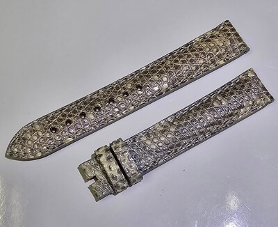 ZENITH WHITE LIZARD STRAP 15 X 14 MM (NOS & 100%ORIGINAL)