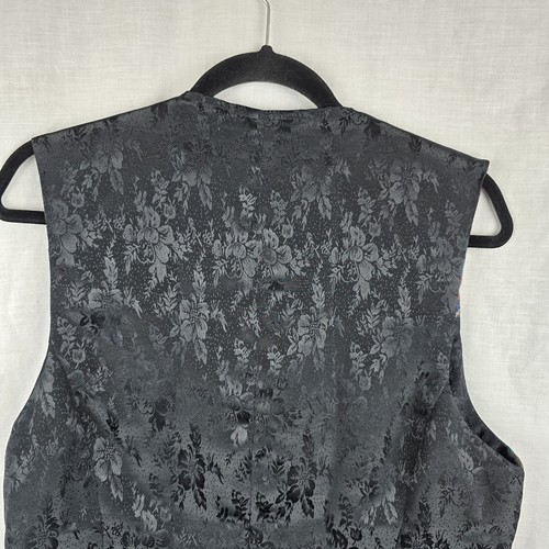 Steampunk Hand Made Vest Top Tapestry Satin Back Hippy Boho Festival 19" Bust - Picture 7 of 8