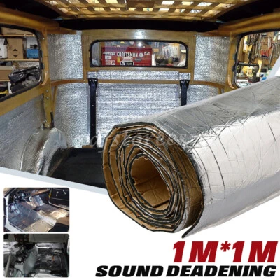 100*100cm mousse acoustique voiture auto-adhésif insonorisation isolation 5mm - Photo 1/4