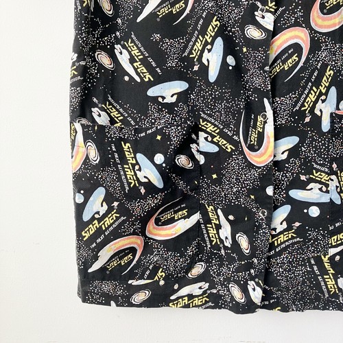PLS READ Star Trek Scrub Top Unisex Size L Large Pockets Print Pattern Sci Fi TV - Picture 5 of 6