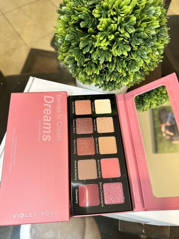 New Violet Voss Berries N' Cream Dreams 10 Color Velvety Eye Shadows Palette . - Image 3 of 4