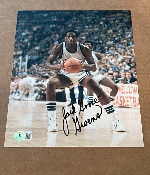 JACK GIVENS SIGNED KENTUCKY WILDCATS 8X10 PHOTO BECKETT BAS 