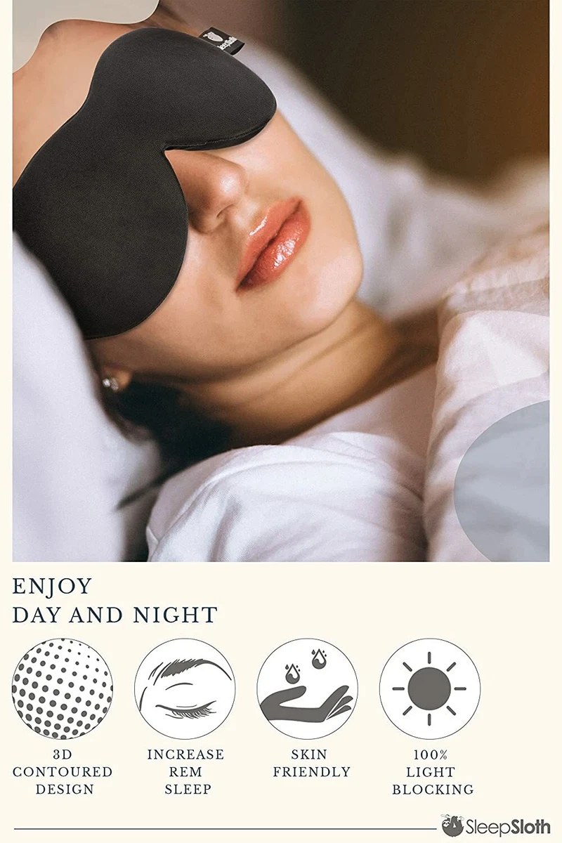 Sleep Mask Blindfold Eye Shades - 100% Light Blocking - Blackout