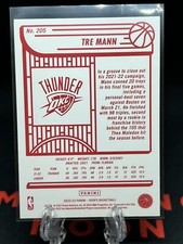2022-23 NBA Hoops Tre Mann - Oklahoma City Thunder - Red back Parallel #205