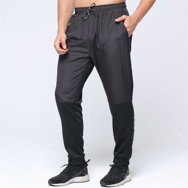Everlast Híbrido Para Hombres Chándal Pantalones Pantalones Pantalones de Sudadera Entrenamiento Negro PEQUEÑO