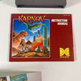 Karnov Nintendo NES 1988 Complete in Box W/ Inserts Ads Manual & Foam
