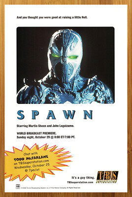 2000 TBS TV Spawn Movie Promo Vintage Print Ad/Poster Official Todd McFarlane 
