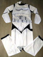 boys WHITE STAR WARS HALLOWEEN COSTUME JUMPSUIT 1 PC medium PRETEND PLAY