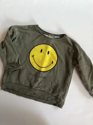 zara smiley sweatshirt