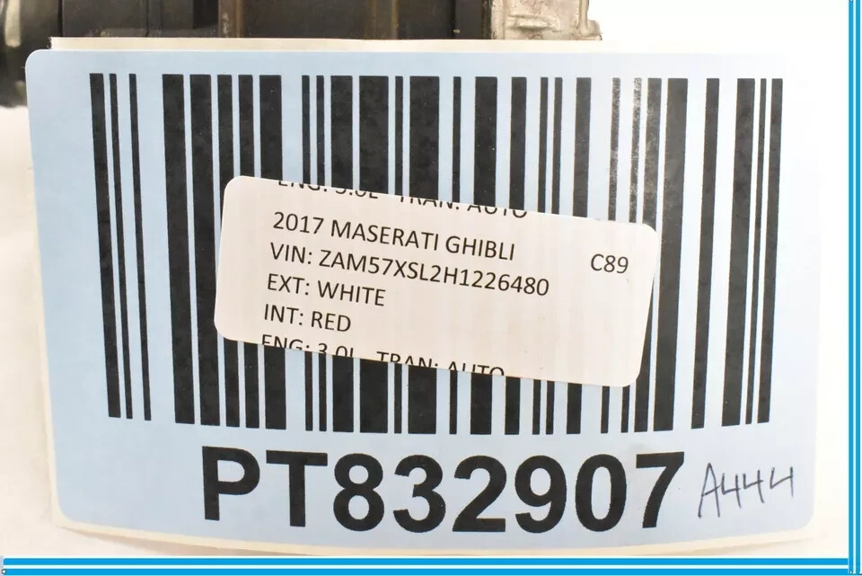 14-17 Maserati Ghibli Auxiliary Secondary Electric Water Pump 670005347 OEM