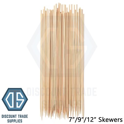 7'' 9'' 12'' Holzspieße Sticks Einweg BBQ Cocktail Party Schokolade Brunnen