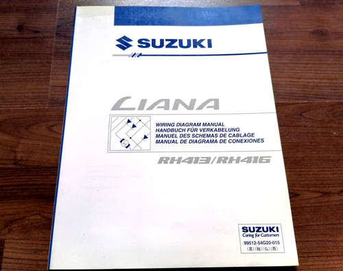 SUZUKI LIANA RH413 / RH416 2001-2007 ELEKTRISCHE SCHALTPLÄNE WERKSTATTHANDBUCH