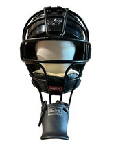 RAWLINGS Ai2OS Ai2 Catchers Baseball Helmet Black One Size Fits 6 1/2-7 1/2 VGC