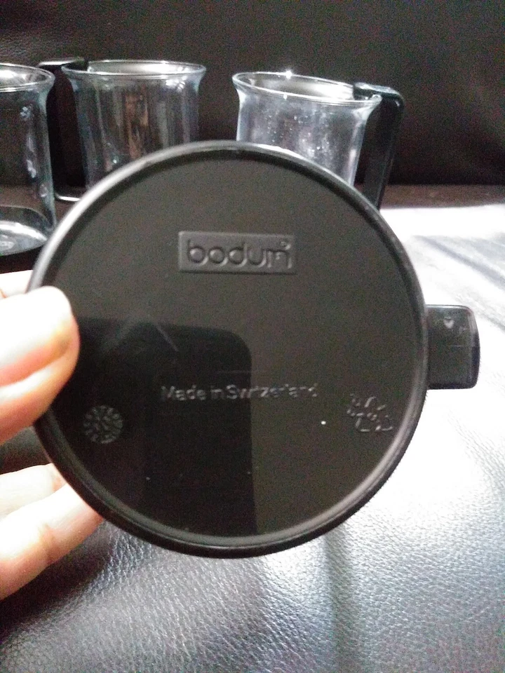 Bodum Glass Espresso Cups Black Handles Set of Six, 6 Ounces - Image 3 of 4