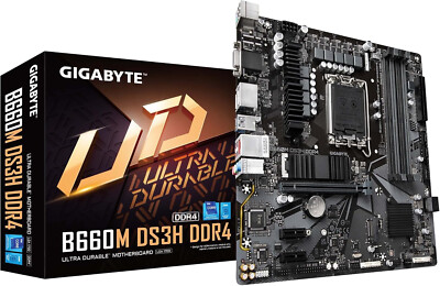 IGABYTE B660M DS3H DDR4 Micro-ATX Motherboard (B660,Intel/LGA 1700,Dual M.2