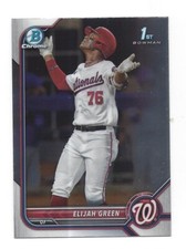 ELIJAH GREEN  2022 BOWMAN DRAFT  BDC-23 1ST BOWMAN CHROME BASE  H523