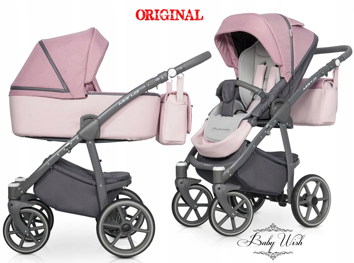 RIKO MARLA BABY PRAM 2in1 CARRYCOT + PUSHCHAIR + FREE EXTRAS !!! UK RETURN