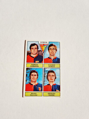 Figurina Garbarini-Agnetti-Piccioni-Pavoni Genoa Calciatori 1971-72 Panini Neu