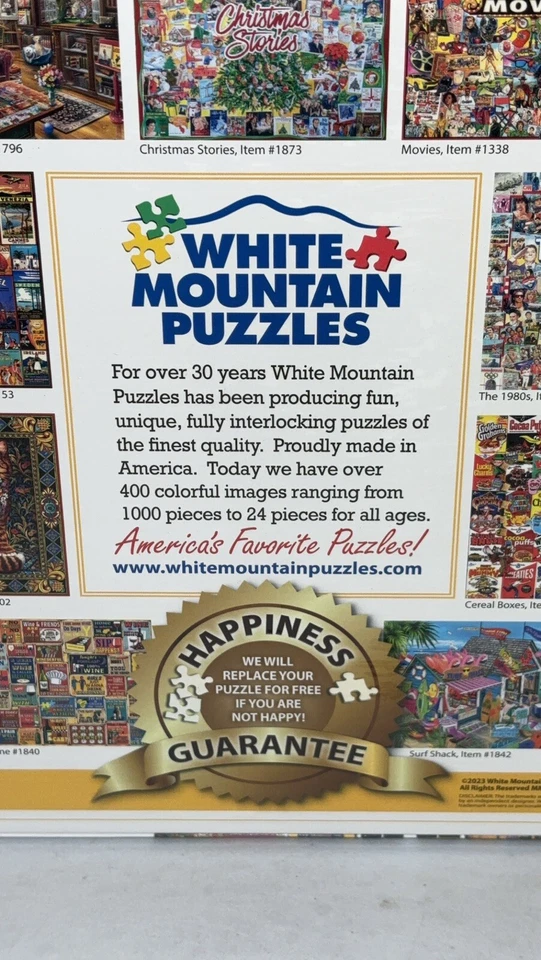 Rompecabezas White Mountain 1000 piezas puertas y ventanas 24" x 30" nuevo Foto 4 de 4