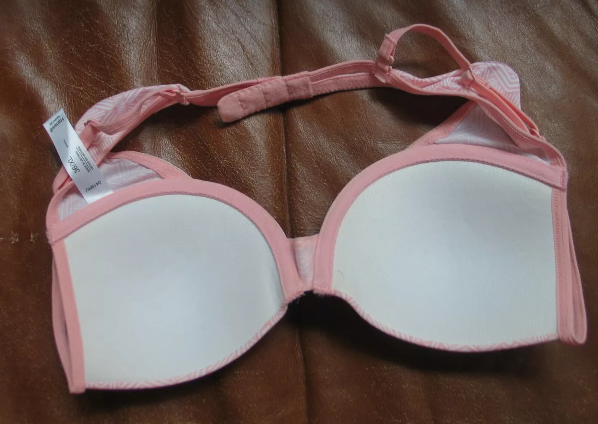 Hanes Bra Youth Girls 36 XL pink Underwire Lightly padded #MHH126