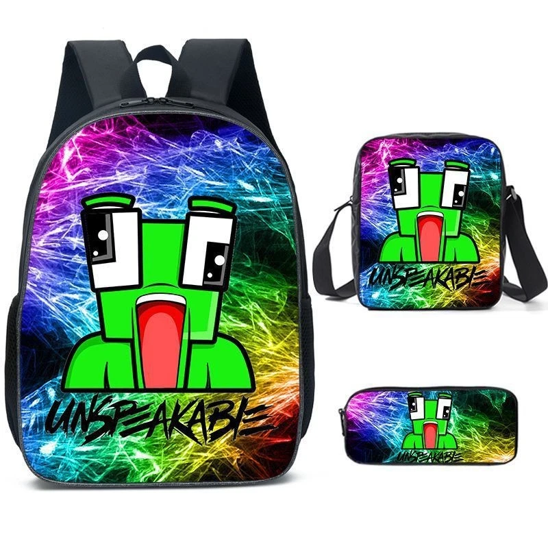 Unspeakable Gaming Backpack 3 pcs set Backpack Pencil Case Lunchbag Kids Gift