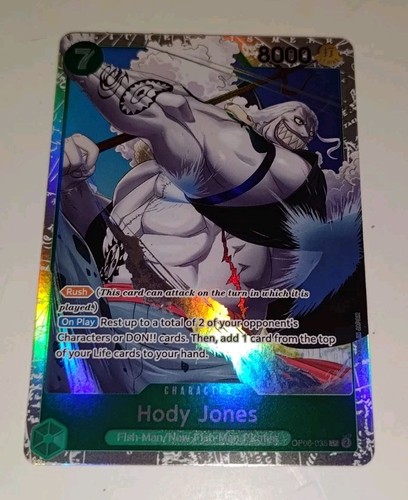 One Piece CCG Hody Jones OP06-035 SR Wings of the Captain English Edition - Picture 2 of 5