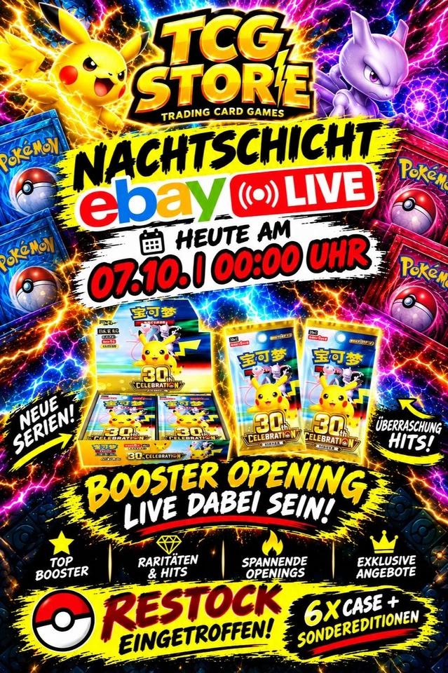 RESTOCK eingetroffen - Pokémon 30th Celebration – alles ab 1