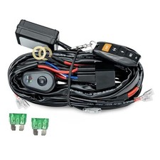 LED Driving Lights Bar Wire Harness Kit with Remote 4Leads with Remote Control
