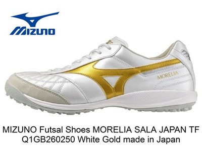 MIZUNO Futsal Shoes MORELIA SALA JAPAN TF Q1GB260250 White Gold made in Japan