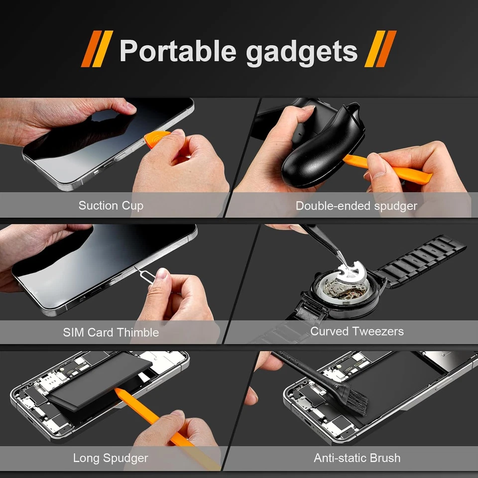 Juego de destornilladores de precisión pequeños JOREST 38 piezas con Torx T5, T6, Y00, mini reparación  - Imagen 3 de 4